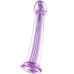 Фиолетовый фаллоимитатор Jelly Dildo M Toyfa Basic 18 см