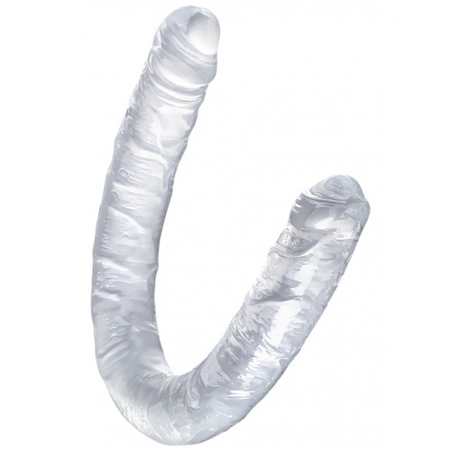 Двухголовый прозрачный фаллоимитатор Toyfa Double Dildo 40 см Двухголовый прозрачный фаллоимитатор Toyfa Double Dildo 40 см