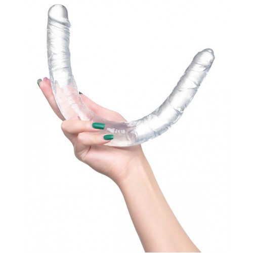 Двухголовый прозрачный фаллоимитатор Toyfa Double Dildo 40 см Двухголовый прозрачный фаллоимитатор Toyfa Double Dildo 40 см