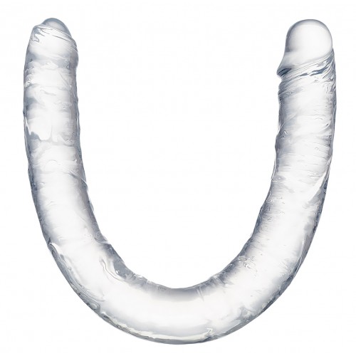 Двухголовый прозрачный фаллоимитатор Toyfa Double Dildo 40 см Двухголовый прозрачный фаллоимитатор Toyfa Double Dildo 40 см