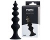 Черная анальная елочка Popo Pleasure by Toyfa Indi