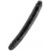 Двусторонний черный фаллоимитатор Black and Red Toyfa 31 см
