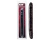 Двусторонний черный фаллоимитатор Black and Red Toyfa 31 см