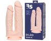 Двойной фаллоимитатор с присоской RealStick Silicone Armie H 19 см