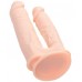 Двойной фаллоимитатор с присоской RealStick Silicone Armie H 19 см