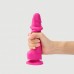 Реалистичный фаллоимитатор на присоске Strap-On-Me с подвижной кожей розовый 18 см