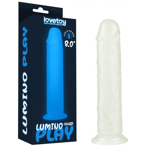 Светящийся в темноте фаллос на присоске Lumino Play Dildo 21 см Светящийся в темноте фаллос на присоске Lumino Play Dildo 21 см