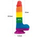 Радужный фаллоимитатор Prider Dildo 20 см Радужный фаллоимитатор Prider Dildo 20 см