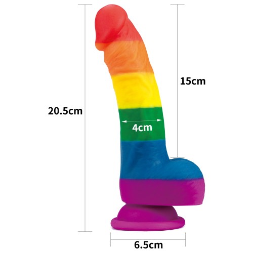 Радужный фаллоимитатор Prider Dildo 21 см Радужный фаллоимитатор Prider Dildo 21 см