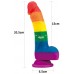 Радужный фаллоимитатор Prider Dildo 21 см Радужный фаллоимитатор Prider Dildo 21 см