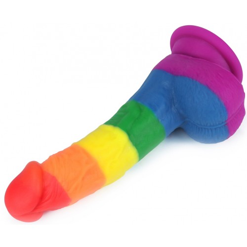 Радужный фаллоимитатор Prider Dildo 21 см Радужный фаллоимитатор Prider Dildo 21 см