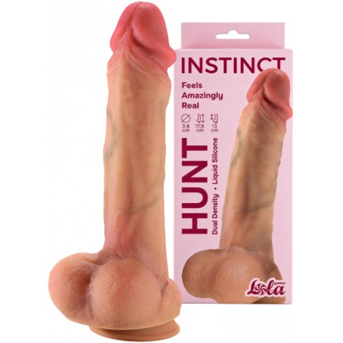 Реалистичный фаллоимитатор на присоске Instinct Hunt 18 см Реалистичный фаллоимитатор на присоске Instinct Hunt 18 см