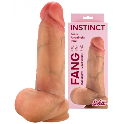 Реалистичный фаллоимитатор на присоске Instinct Fang 15 см Реалистичный фаллоимитатор на присоске Instinct Fang 15 см