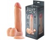 Реалистичный фаллоимитатор Best Cock с мошонкой на присоске 23 см