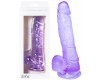 Прозрачный фаллос с мошонкой Intergalactic Satellite Purple 21 см