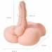 Реалистичный фаллос-торс с анальным отверстием Juicy Pussy Manuel 19 см