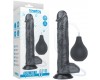Черный фаллос с имитацией семяизвержения Lovetoy Squirt Extreme 28 см