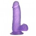 Фиолетовый фаллос Jelly Studs Crystal Dildo Small 16 см