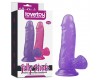 Фиолетовый фаллос Jelly Studs Crystal Dildo Small 16 см
