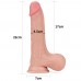 Гнущийся фаллоимитатор с эффектом двойной кожи Lovetoy Sliding-Skin Dual Layer Dong 22 см