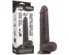 Черный фаллоимитатор на присоске Lovetoy Sliding-Skin Dual Layer Dong 23 см