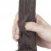 Черный фаллоимитатор на присоске Lovetoy Sliding-Skin Dual Layer Dong 23 см