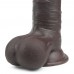 Черный фаллоимитатор на присоске Lovetoy Sliding-Skin Dual Layer Dong 20 см
