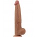 Реалистичный фаллоимитатор-мулат на присоске Lovetoy Sliding-Skin Dual Layer Dong 34 см