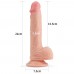 Фаллос на присоске с мошонкой Dual-Layered Silicone Dildo 22 см