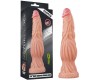 Фаллоимитатор с ярко выраженным рельефом Lovetoy Dual layered Platinum Silicone Cock 25 см