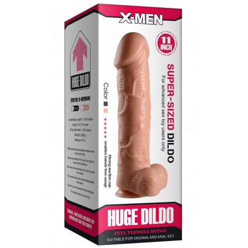 Рельефный фаллоимитатор-гигант X-Men Huge Dildo 37 см Рельефный фаллоимитатор-гигант X-Men Huge Dildo 37 см