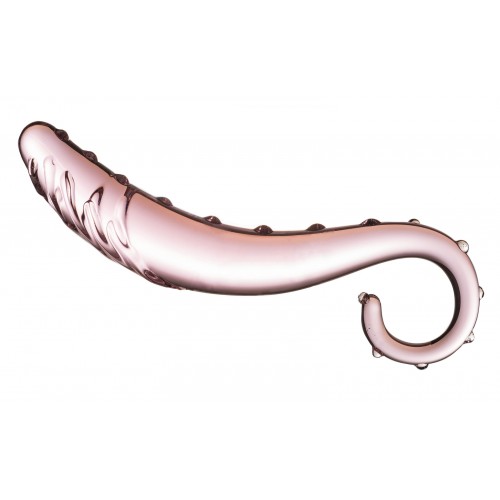 Нереалистичный стеклянный фаллоимитатор розового цвета 16 см Нереалистичный стеклянный фаллоимитатор розового цвета 16 см