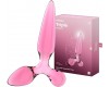 Стеклянный стимулятор 3 в 1 Satisfyer Triple Crystal 2 розовый 22 см