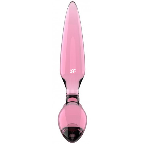 Стеклянный стимулятор 3 в 1 Satisfyer Triple Crystal 2 розовый 22 см Стеклянный стимулятор 3 в 1 Satisfyer Triple Crystal 2 розовый 22 см