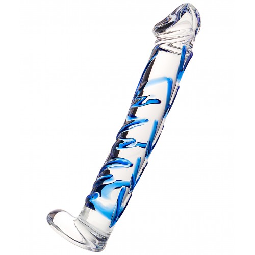 Реалистичный фаллос с ярко выраженной головкой и рельефным стволом Sexus Glass 17 см Реалистичный фаллос с ярко выраженной головкой и рельефным стволом Sexus Glass 17 см