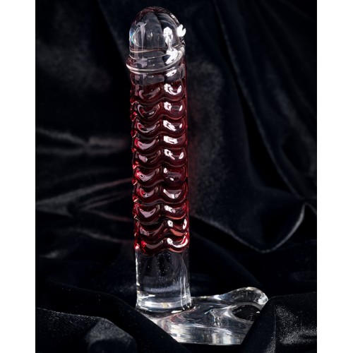 Реалистичный фаллос с ярко выраженной головкой и массажным рельефом Sexus Glass 16 см Реалистичный фаллос с ярко выраженной головкой и массажным рельефом Sexus Glass 16 см