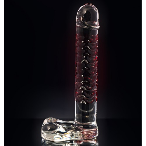 Реалистичный фаллос с ярко выраженной головкой и массажным рельефом Sexus Glass 16 см Реалистичный фаллос с ярко выраженной головкой и массажным рельефом Sexus Glass 16 см