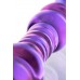 Двусторонний фаллоимитатор из фиолетового стекла Sexus Glass 22 см