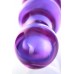 Двусторонний фаллоимитатор из фиолетового стекла Sexus Glass 22 см
