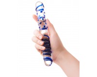 Двусторонний фаллоимитатор Sexus Glass, стекло