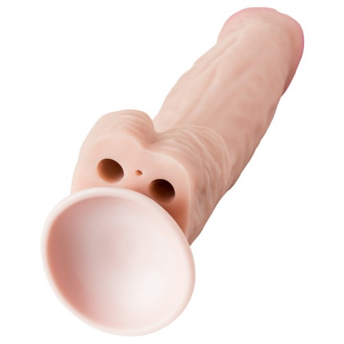 Фаллоимитатор-гигант из киберкожи на присоске 34 см Фаллоимитатор-гигант из киберкожи на присоске 34 см