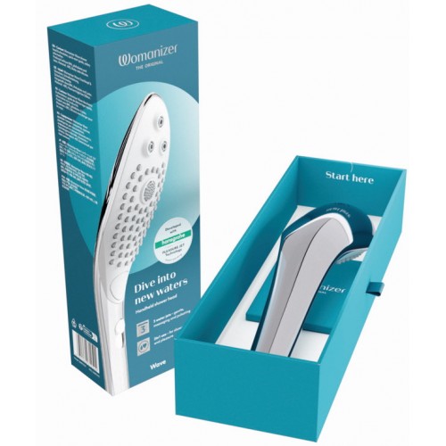 Насадка для душа Womanizer Wave серебристая Насадка для душа Womanizer Wave серебристая