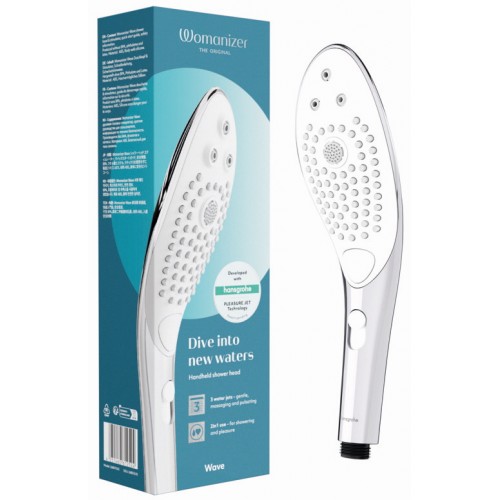Насадка для душа Womanizer Wave серебристая Насадка для душа Womanizer Wave серебристая