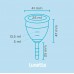 Фиолетовая менструальная чаша Lunette Cup 25 мл