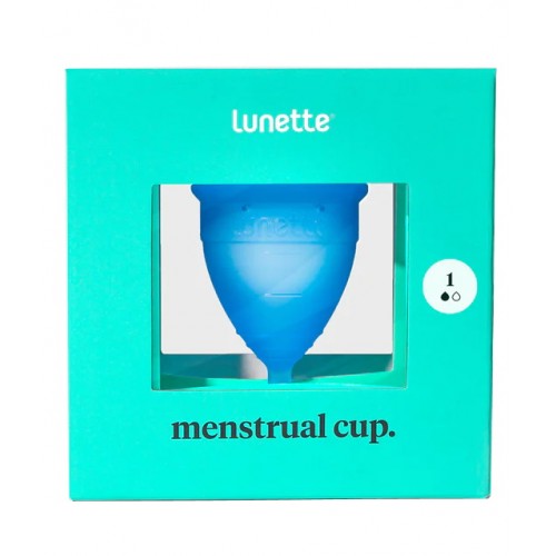 Синяя менструальная чаша Lunette Cup 25 мл Синяя менструальная чаша Lunette Cup 25 мл