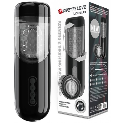 Мастурбатор Lorelei by Pretty Love с ротацией, пульсацией и голосовым сопровождением Мастурбатор Lorelei by Pretty Love с ротацией, пульсацией и голосовым сопровождением