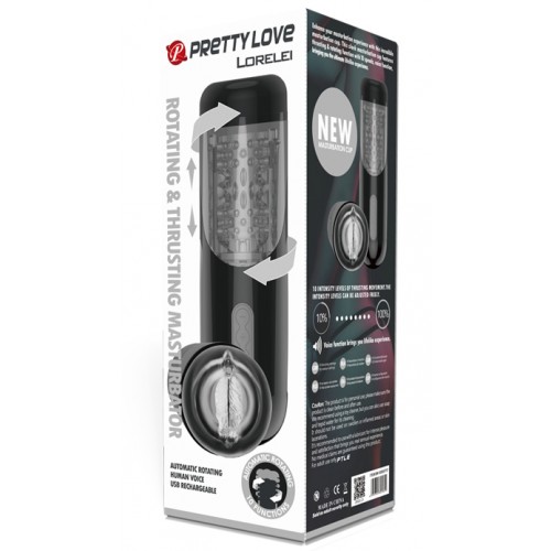 Мастурбатор Lorelei by Pretty Love с ротацией, пульсацией и голосовым сопровождением Мастурбатор Lorelei by Pretty Love с ротацией, пульсацией и голосовым сопровождением