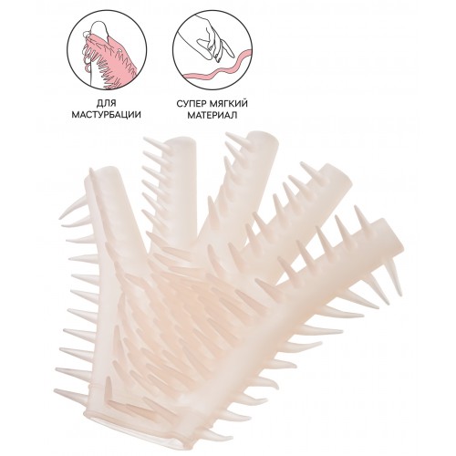 Перчатка для чувственного массажа Штучки-Дрючки Перчатка для чувственного массажа Штучки-Дрючки