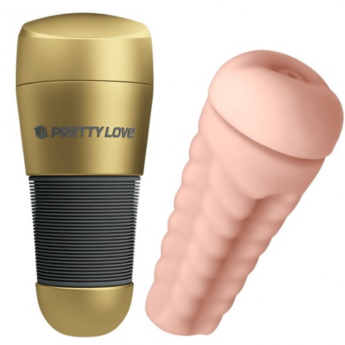 Мастурбатор-попка в золотой колбе Pretty Love Kitty Мастурбатор-попка в золотой колбе Pretty Love Kitty