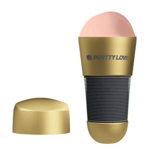 Мастурбатор-вагина с узким входом в золотой колбе Pretty Love Kitty Мастурбатор-вагина с узким входом в золотой колбе Pretty Love Kitty